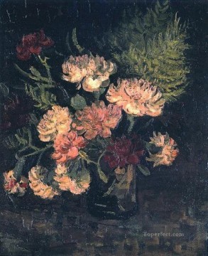  vase Oil Painting - Vase with Carnations 1 Vincent van Gogh
